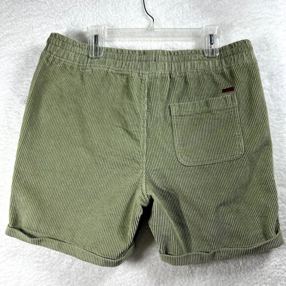 Buffalo David Bitton Mens L Sage Green Corduroy Haiden Shorts Summer Minimalist - Picture 2 of 16